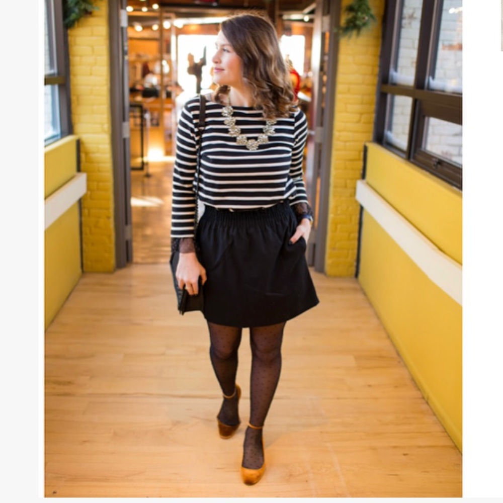 NWT! J Crew Wool Bell Skirt Charcoal, 6